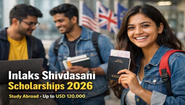 Inlaks Shivdasani Scholarship 2026 for Indian students studying abroad