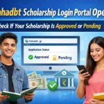 Mahadbt Scholarship Login 2026 portal showing approved or pending status check with students using the scholarship dashboard online