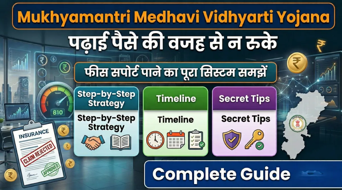Mukhyamantri Medhavi Vidhyarti Yojana: पढ़ाई पैसे की वजह से न रुके, फीस सपोर्ट पाने का पूरा सिस्टम समझें 1 Mukhyamantri Medhavi Vidhyarthi Yojana fee support scheme step by step strategy timeline secret tips complete guide