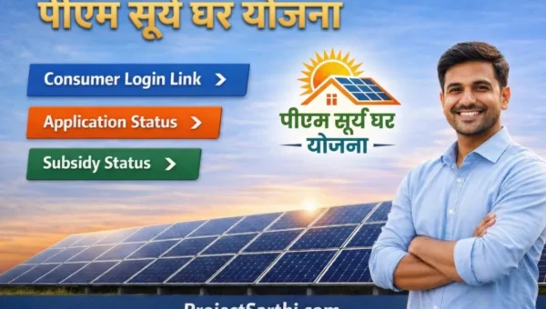 PM Surya Ghar Yojana consumer login link application status subsidy status check rooftop solar scheme