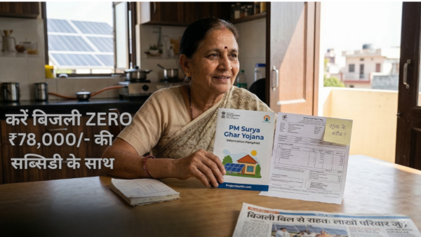 PM Surya Ghar Yojana 2026 Apply - घर की छत पर सोलर पैनल और ₹78,000 सब्सिडी की जानकारी